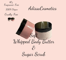 Load image into Gallery viewer, PrettyPink Whipped Body Butter &amp; Sugar Scrub Set
